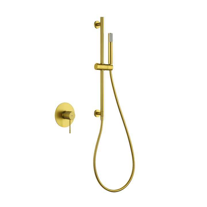 Kit monomando ducha empotrado 1-vía LINE oro cepillado - SMD038/OC 1