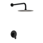 Kit monomando ducha empotrado 1-vía BELGICA negro mate - SRZ044/NG