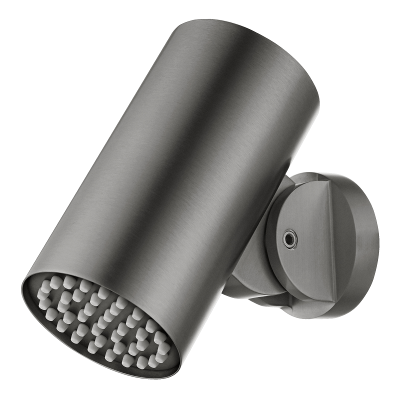 Rociador ducha TUBE redondo Ø 80 mm black gun metal - RDN007/BGM