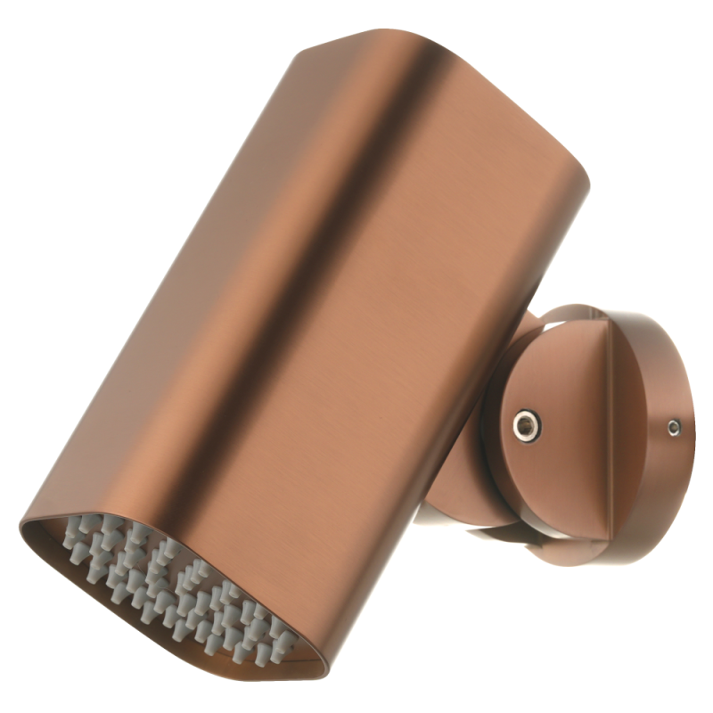 Rociador ducha TUBE cuadrado 76x76 mm oro rosa cepillado - RDC007/ORC