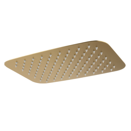 Rociador ducha IMEX rectangular 25x40 cm. oro cepillado - RDR002/OC - IMEX