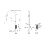 Monomando fregadero MANACOR blanco mate - GCM001/BL 2