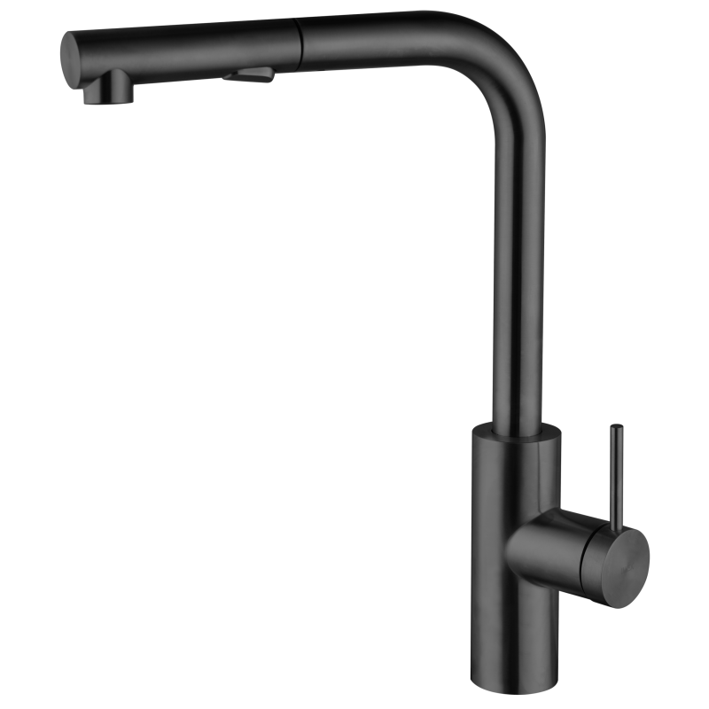 Monomando fregadero caño extraible OPORTO black gun metal - GCE030/BGM