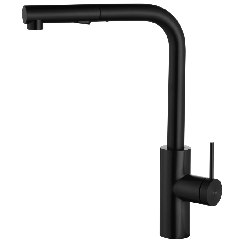 Monomando fregadero caño extraible OPORTO negro mate - GCE030/NG