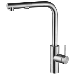 Monomando fregadero caño extraible OPORTO acero inox S.316 - GCE030/AC 1