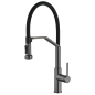 Monomando fregadero caño flexible VÉNETO black gun metal - GCE029/BGM