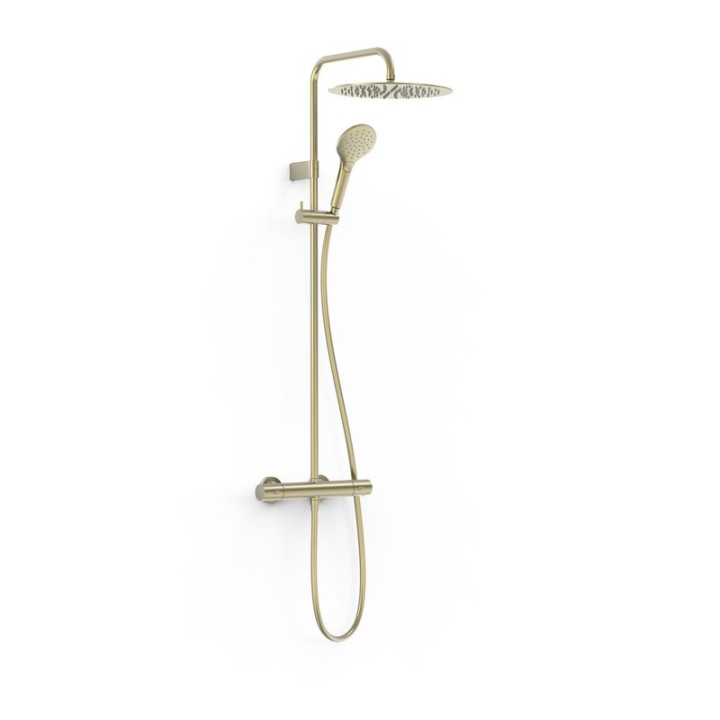 Conjunto termostático ducha OVER-WALL cava dorado - 19039314CA 1