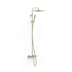 Conjunto termostático baño-ducha OVER-WALL cava dorado - 19031215CA - Tres