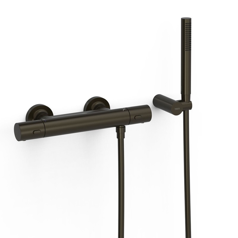 Termostático ducha OVER-WALL negro bronce - 19016429KMB