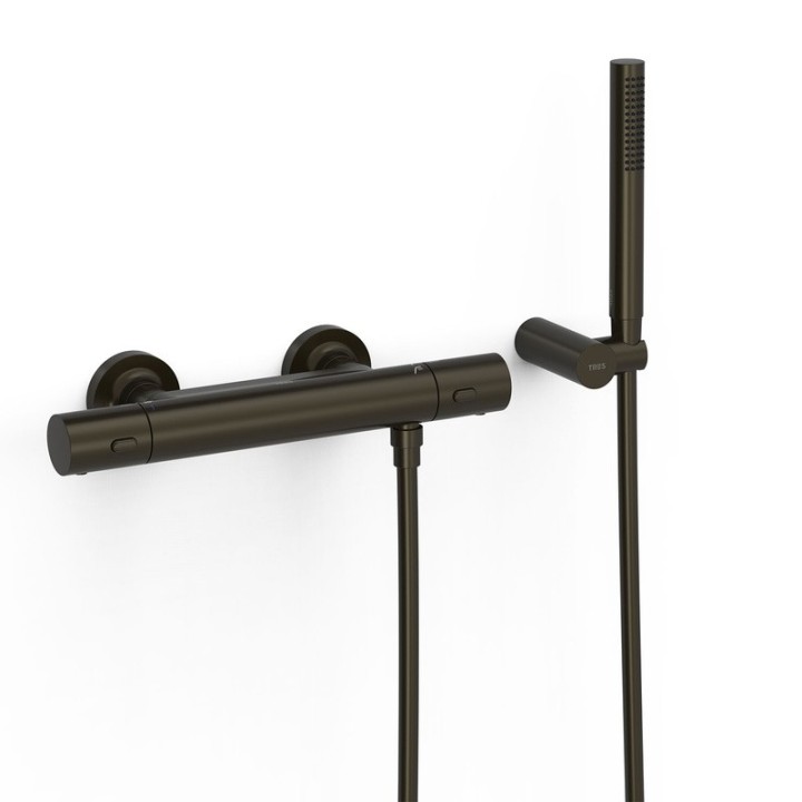 Termostático ducha OVER-WALL negro bronce - 19016429KMB 1