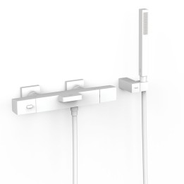 Termostático baño-ducha OVER-WALL blanco mate - 19017469BM 1