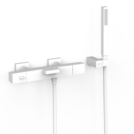 Termostático baño-ducha OVER-WALL blanco mate - 19017469BM - Tres