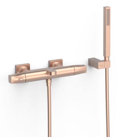 Termostático baño-ducha OVER-WALL oro rosa mate - 19017459OPM - Tres