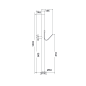 Grifo poste jardín DENALI acero inox S.316 negro mate - PJD001/ANG