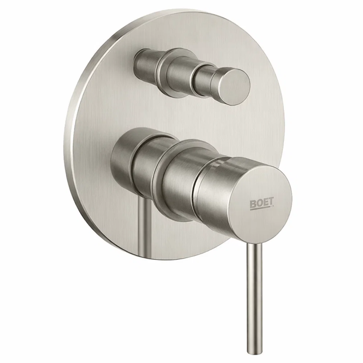 Monomando ducha empotrado 2-Vías TUBE niquel cepillado - 40556/NQ 1