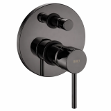 Monomando ducha empotrado 2-Vías TUBE negro cromo - 40556/BC 1