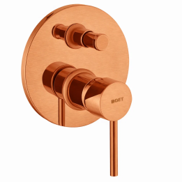 Monomando ducha empotrado 2-Vías TUBE cobre cepillado - 40556/RG 1