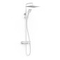 Conjunto monomando ducha PROJECT-TRES DUO-CONFORT blanco mate - 22119901BM