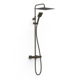 Conjunto monomando ducha PROJECT-TRES DUO-CONFORT negro bronce - 22119901KMB 1