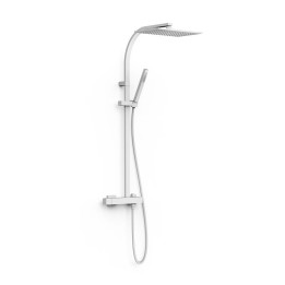 Conjunto monomando ducha SLIM-TRES MURAL blanco mate - 20219101BM 1