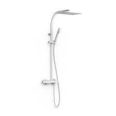 Conjunto monomando ducha  SLIM-TRES MURAL blanco mate- 20219101BM - Tres