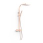 Conjunto monomando ducha SLIM-TRES MURAL oro rosa mate - 20219101OPM