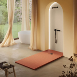 Plato ducha Acquabella resina LIVO SLATE rejilla negra 4