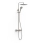 Conjunto monomando ducha LOFT-TRES MURAL acero - 22219101AC