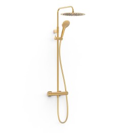 Conjunto monomando ducha LOFT-TRES MURAL oro mate - 22219101OM 1