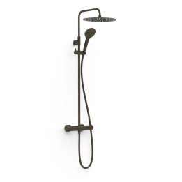 Conjunto monomando ducha LOFT-TRES MURAL negro bronce - 22219101KMB 1