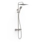 Conjunto monomando ducha PROJECT-TRES MURAL acero - 22119101AC