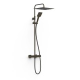 Conjunto monomando ducha PROJECT-TRES MURAL negro bronce - 22119101KMB 1