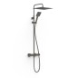 Conjunto monomando ducha PROJECT-TRES MURAL grafito - 22119101GR