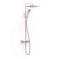 Conjunto monomando ducha PROJECT-TRES MURAL oro rosa mate - 22119101OPM
