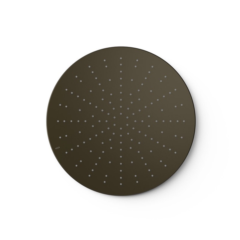 Rociador ducha a techo TRES Ø 405mm negro bronce - 13495001KMB