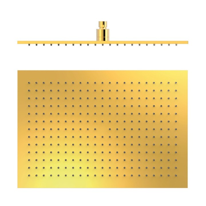 Rociador ducha TRES 450x315 mm oro brillo - 29963203OR 1
