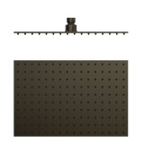 Rociador ducha TRES 300x200mm negro bronce - 134315007KMB 1