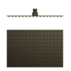 Rociador ducha TRES 300x200mm negro bronce - 134315007KMB - Tres