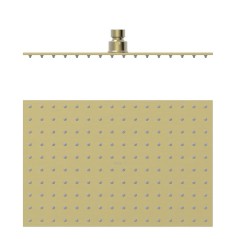 Rociador ducha TRES 300x200mm cava dorado - 134315007CA - Tres