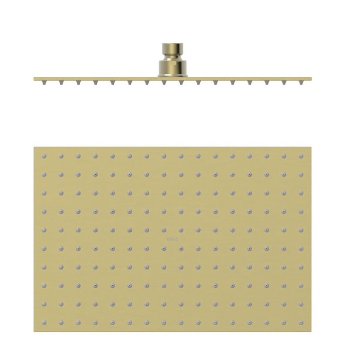 Rociador ducha TRES 300x200mm cava dorado - 134315007CA 1