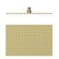 Rociador ducha TRES 300x200mm cava dorado - 134315007CA