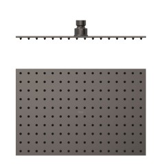 Rociador ducha TRES 300x200mm grafito - 134315007GR - Tres