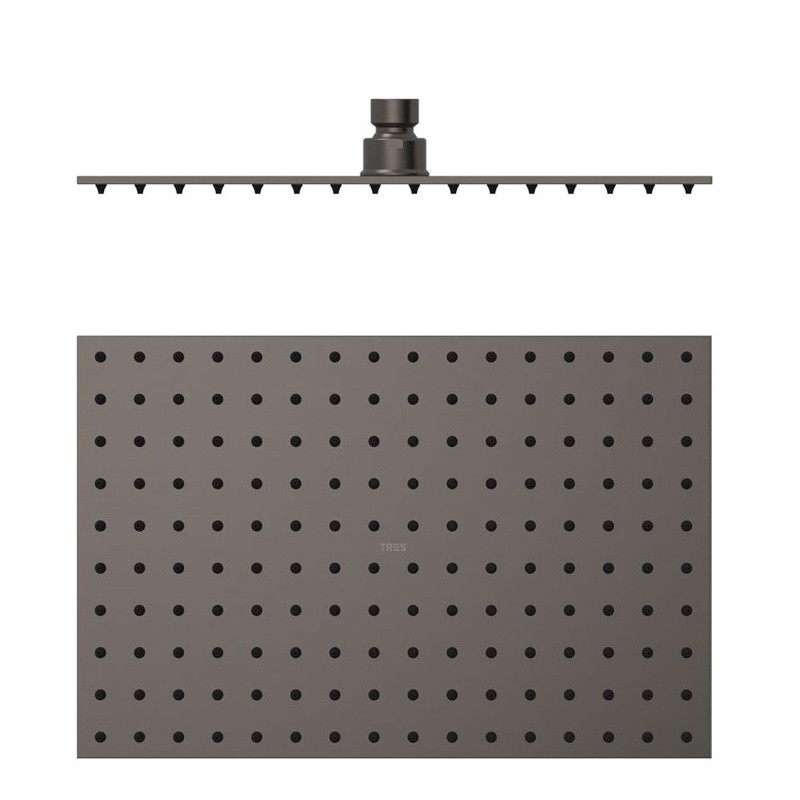 Rociador ducha TRES 300x200mm grafito - 134315007GR