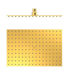 Rociador ducha TRES 300x200mm oro brillo - 134315007OR - Tres