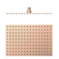 Rociador ducha TRES 300x200mm oro rosa mate - 134315007OPM
