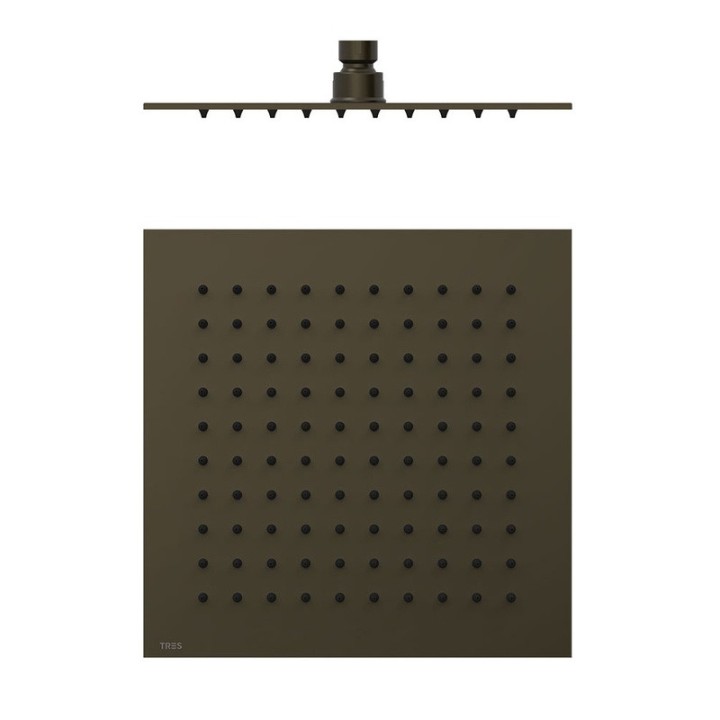 Rociador ducha TRES 250x250 mm. negro bronce - 134315011KMB 1