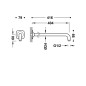 Brazo pared TRES cromo - 13463322