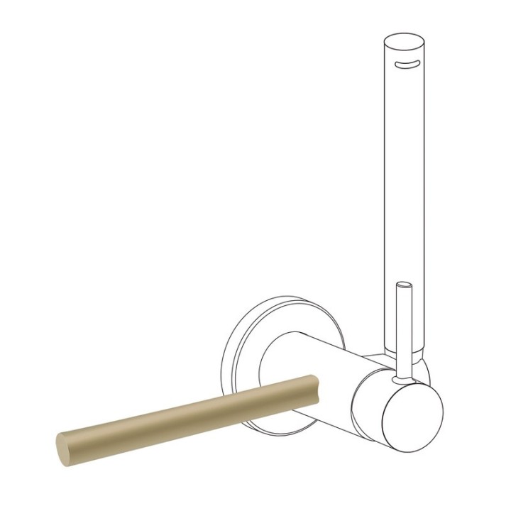 Accesorio porta toallas bidé WC cava dorado - 03412401CA 1
