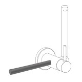 Accesorio porta toallas bidé WC grafito - 03412401GR 1