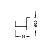 Percha pared REDONDO volcanic - 16123620VO 2